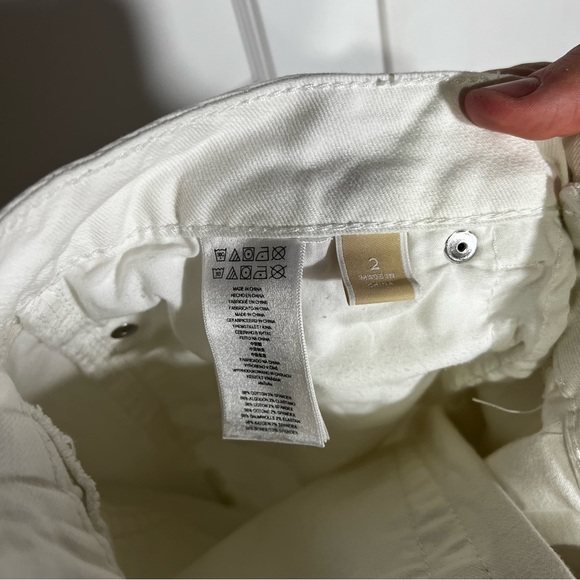 Michael Kors Bootcut Flare Jeans White Size 2 Mid Rise Spring Flare Casual - Picture 8 of 9